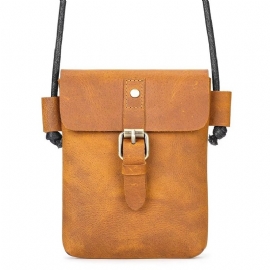 Schoudertassen Heren Luxe Crazy Horse Leren Crossbodytas