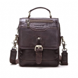 Schoudertassen Heren Luxe Crossbody-tas Crazy Horse Rugged Collection