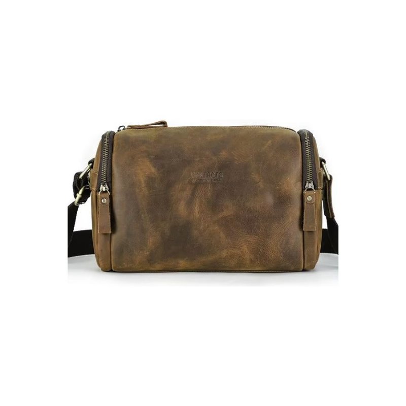 Schoudertassen Heren Luxe Lederen Klassieke Crossbodytas Met Flap