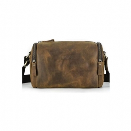 Schoudertassen Heren Luxe Lederen Klassieke Crossbodytas Met Flap