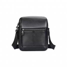 Schoudertassen Heren Luxe Leren Crossbodytas Met Flap Franjes