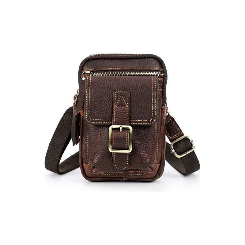 Schoudertassen Heren Luxe Leren Crossbodytas Met Klep