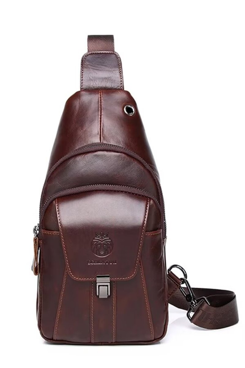 Schoudertassen Heren Metropolitan Leather Journey Tote - Zwart