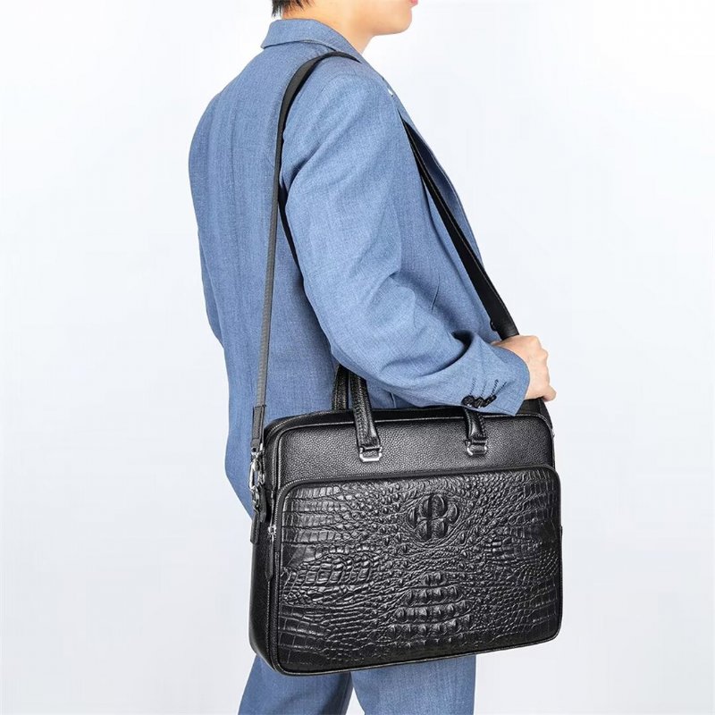 Schoudertassen Heren Pinnacle Prestige Alligator Tote - Zwart