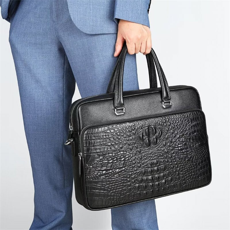 Schoudertassen Heren Pinnacle Prestige Alligator Tote - Zwart