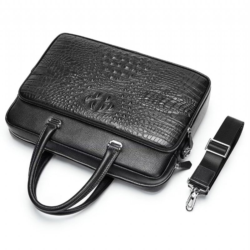 Schoudertassen Heren Pinnacle Prestige Alligator Tote - Zwart