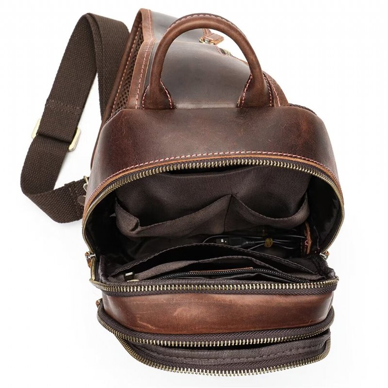 Schoudertassen Heren Vanguard Visionary Alligator Tote - Koffie