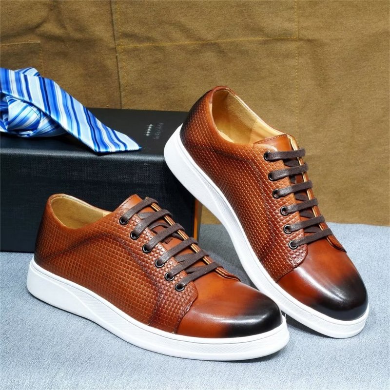 Vrijetijdsschoenen Heren Elegante Casual Veterschoenen - Bruin