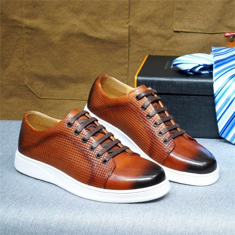 Vrijetijdsschoenen Heren Elegante Casual Veterschoenen - Bruin