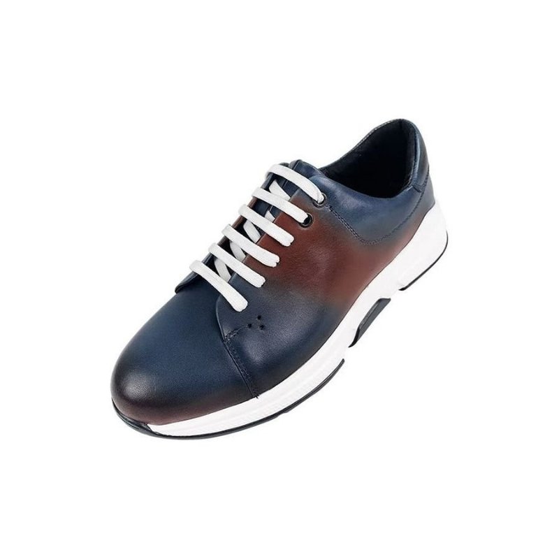 Vrijetijdsschoenen Heren Elegante Leren Oxford-vrijetijdsschoenen Met Veters