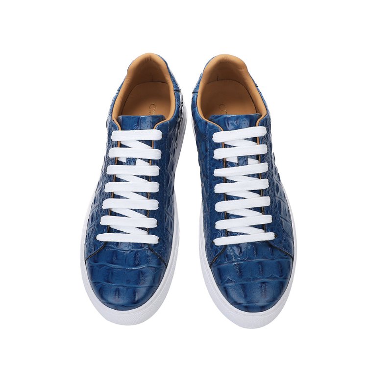 Vrijetijdsschoenen Heren Exotische Veterschoenen - Blauw