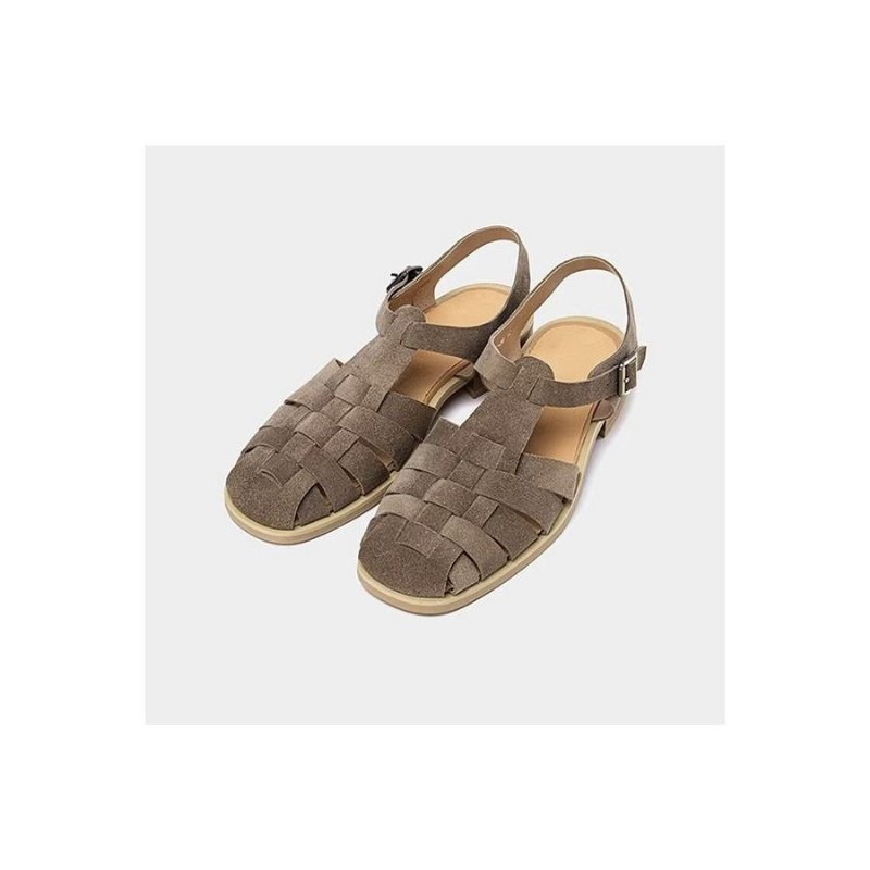 Vrijetijdsschoenen Heren Romeinse Peeptoe-sandalen - Grijs